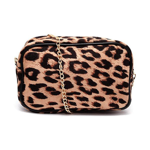 Bolsa Cuadrada Color Beige de Animal Print para Dama RedSky